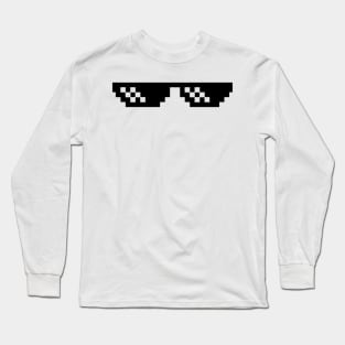 Deal with it glasses meme Long Sleeve T-Shirt